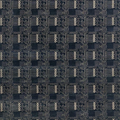 Palma Wool Hand-Knotted Royal Blue Area Rug 8'x10'