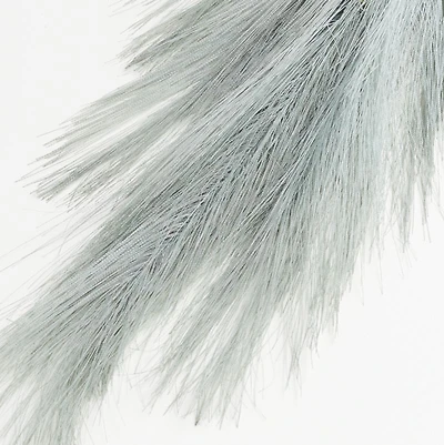 Faux Dusty Blue Pampas Grass Stem