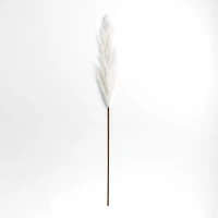 Faux Ivory Pampas Grass Stem 6'