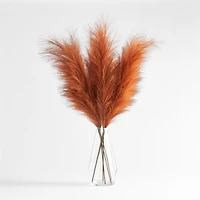 Rust Faux Pampas Grass