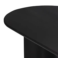 Panos 94" Black Acacia Wood Dining Table