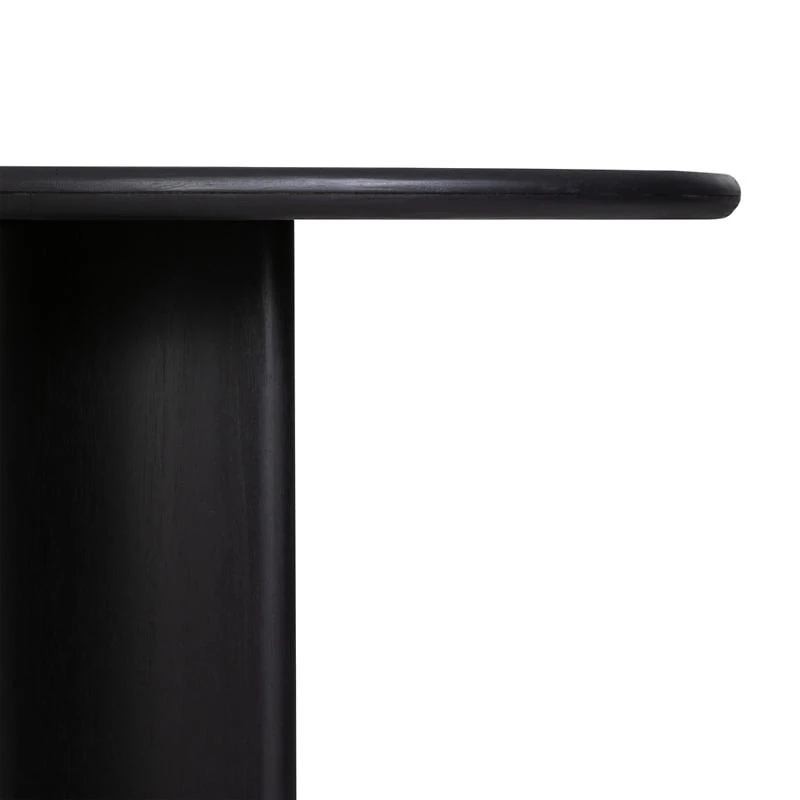 Panos 94" Black Acacia Wood Dining Table