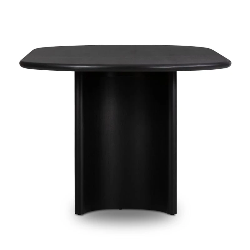 Panos 94" Black Acacia Wood Dining Table