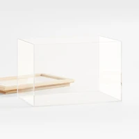 Large Rectangular Acrylic Pantry & Drawer Food Storage Container with Bamboo Lid