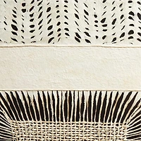 "Papel con Cuadrados"by Julio Laja Chichicaxtle in White Oak Frame Paper 54.75"x39" Wall Art