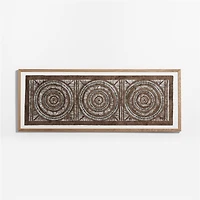 "Papel con Nudos" by Julio Laja Chichicaxtle 30.75"x76.75" in White Oak Frame Hand-Cut Paper Wall Art