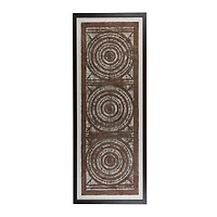 "Papel con Nudos" Framed Hand-Cut Paper Wall Art 30.75"x76.75" by Julio Laja Chichicaxtle