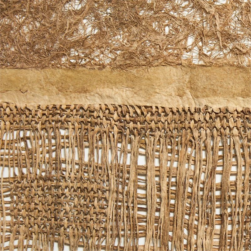 "Papeles" by Julio Laja Chichicaxtle 34.25"x81.75" in White Oak Frame Hand-Cut Paper Wall Art