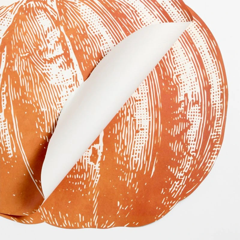 Paper Pumpkin Placemats, Set of 12