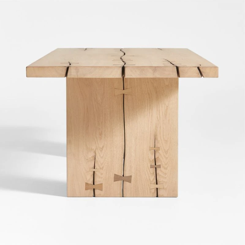 Papillon 88" Oak Wood Dining Table by Laura Kim
