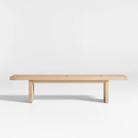 Papillon Oak Wood Dining Bench by Laura Kim