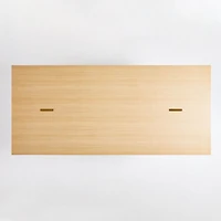 Paradox 89" Natural Oak Dining Table