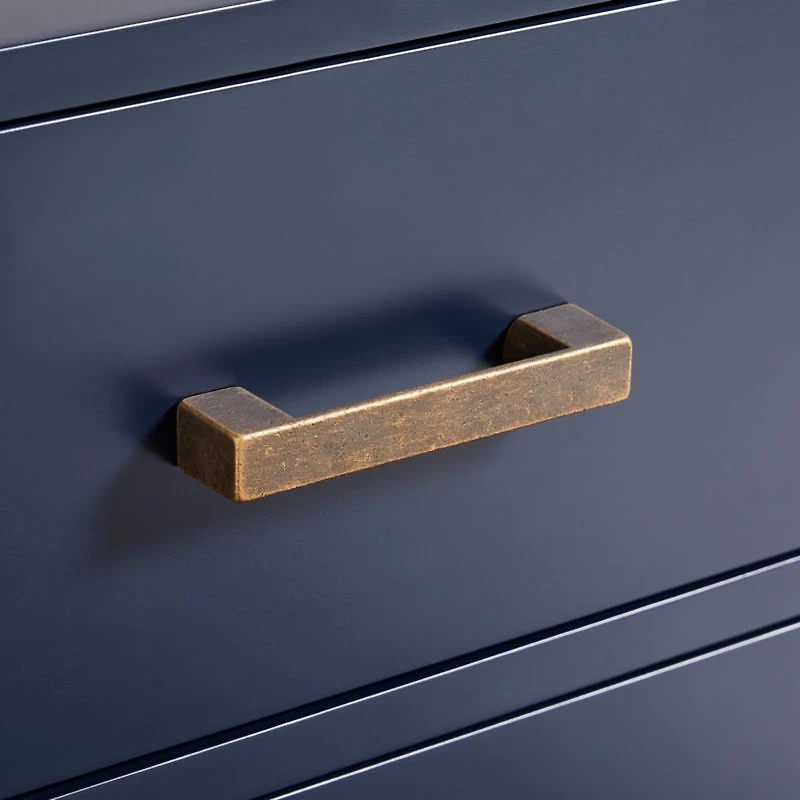Parke 36" Navy Blue Wood 4-Drawer Kids Dresser Chest