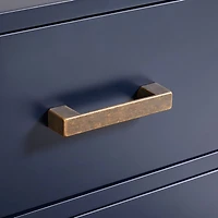 Parke 36" Navy Blue Wood 4-Drawer Kids Dresser Chest
