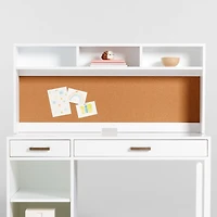 Parke White Wood Kids Desk Hutch