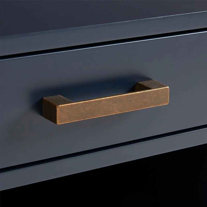 Parke Navy Blue Wood 2-Drawer Kids Desk