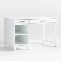 Parke White Wood Kids Desk Hutch