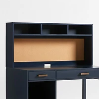 Parke Navy Blue Wood 2-Drawer Kids Desk