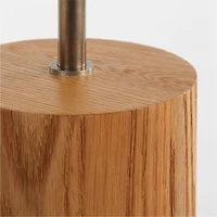 Shinola Parker Wood Table Lamp with Woven Canvas Shade