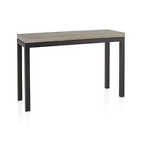 Parsons Concrete Top/Dark Steel Base 48x16 Console Table