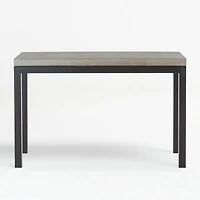 Parsons Concrete Top/Dark Steel Base 48x16 Console Table