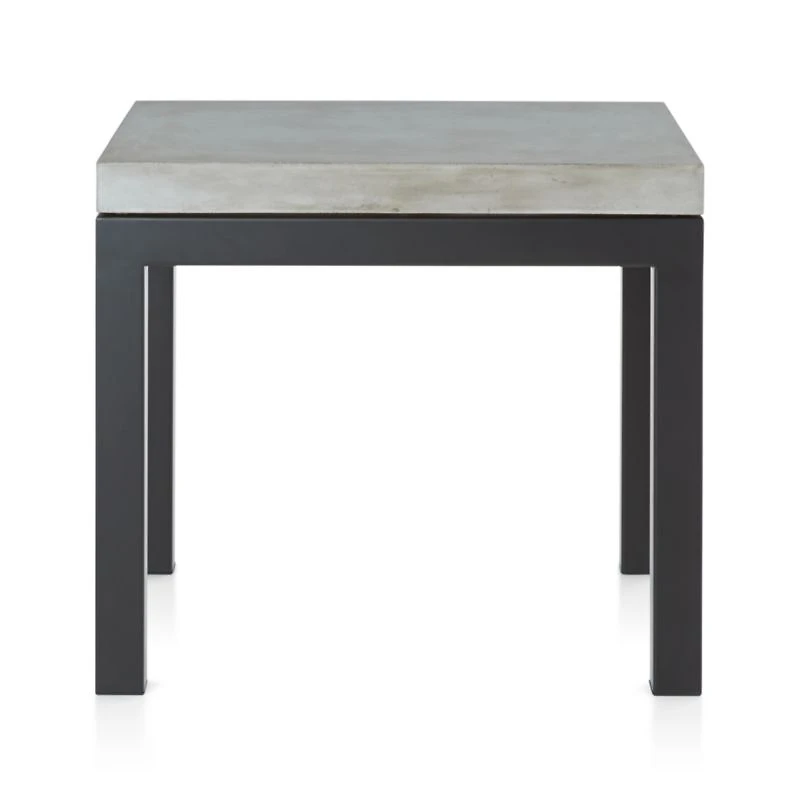 Parsons Concrete Top/Dark Steel Base 48x16 Console Table