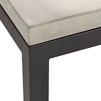 Parsons Concrete Top/Dark Steel Base 48x16 Console Table