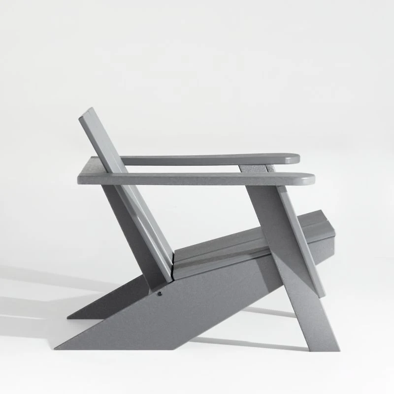 Paso Grey Outdoor Adirondack Chair by POLYWOOD®