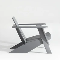 Paso Grey Outdoor Adirondack Chair by POLYWOOD®