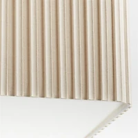 Patrice Ivory Linen Fabric Pendant Light