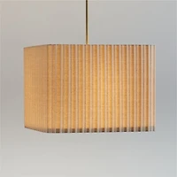 Patrice Ivory Linen Fabric Pendant Light