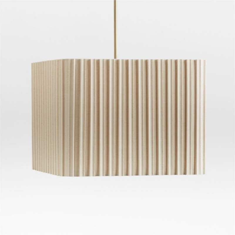 Patrice Ivory Linen Fabric Pendant Light