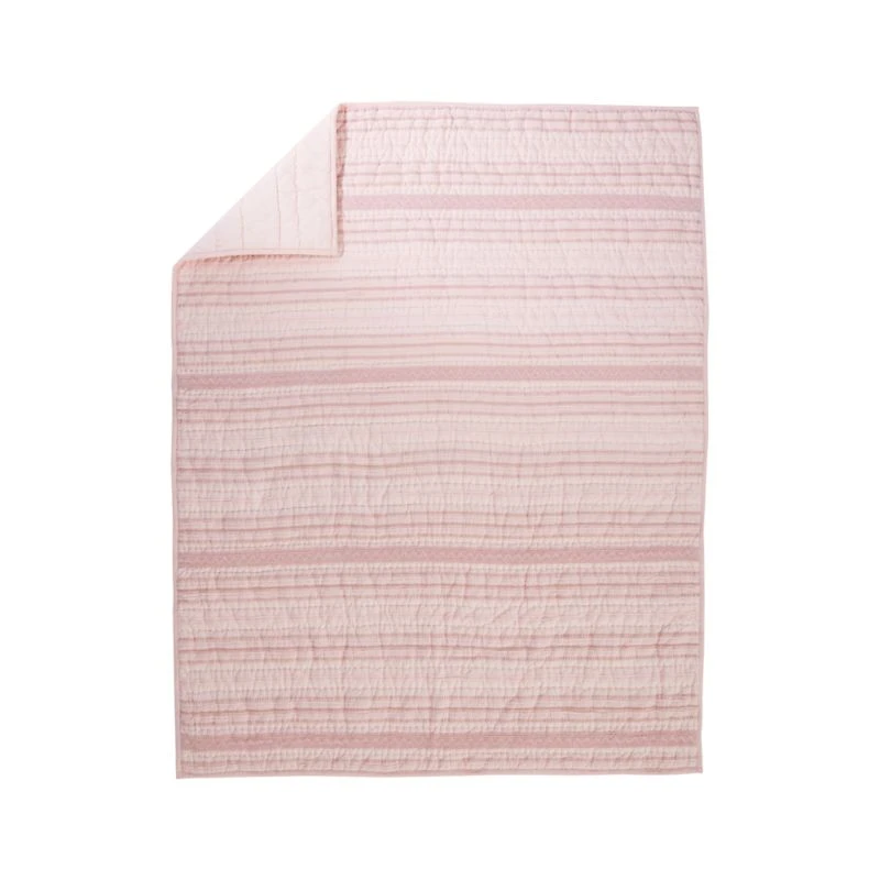 Pattern Play Pink Baby Quilt