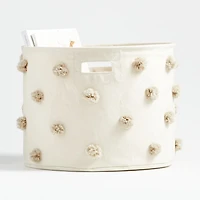Pehr Gray Pom Pom Pint Bin
