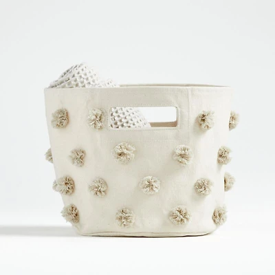 Pehr Gray Pom Pom Pint Bin