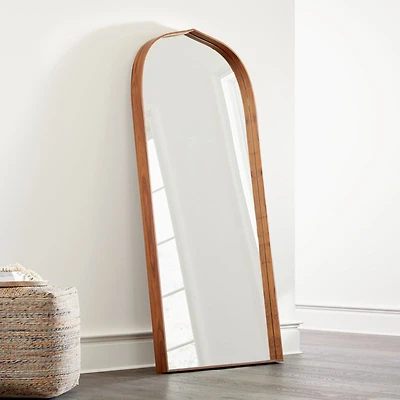 Penarth Walnut Floor Mirror 35.4"x76"