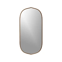 Penarth Walnut Oval Wall Mirror 50"x24"