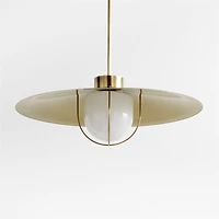 Penny Burnished Brass Pendant Light