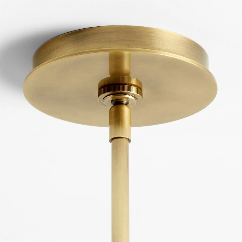 Penny Burnished Brass Pendant Light