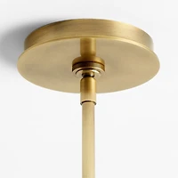 Penny Burnished Brass Pendant Light