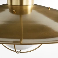 Penny Burnished Brass Pendant Light