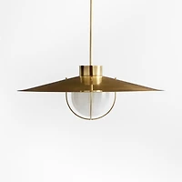 Penny Burnished Brass Pendant Light