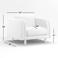 Pershing Curved Arm Chair