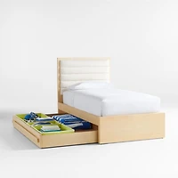 Pescadero Green Fabric Under-Trundle-Bed Storage Bins, Set of 8