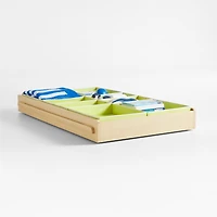 Pescadero Green Fabric Under-Trundle-Bed Storage Bins, Set of 8