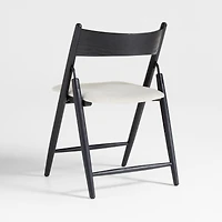 Petrie Black Ash Wood Folding Dining Chair