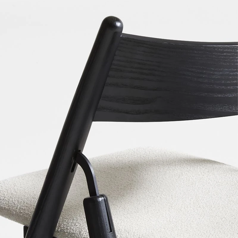 Petrie Black Ash Wood Folding Dining Chair