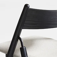 Petrie Black Ash Wood Folding Dining Chair