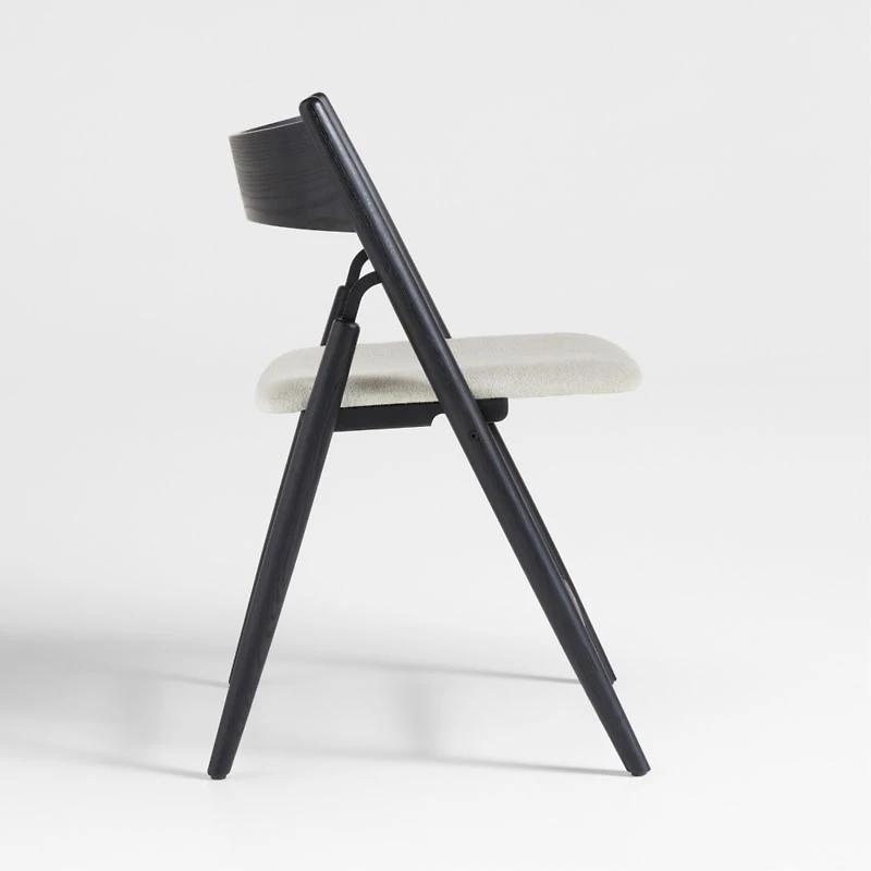 Petrie Black Ash Wood Folding Dining Chair