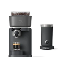 Philips Baristina Black Espresso Machine with Milk Frother